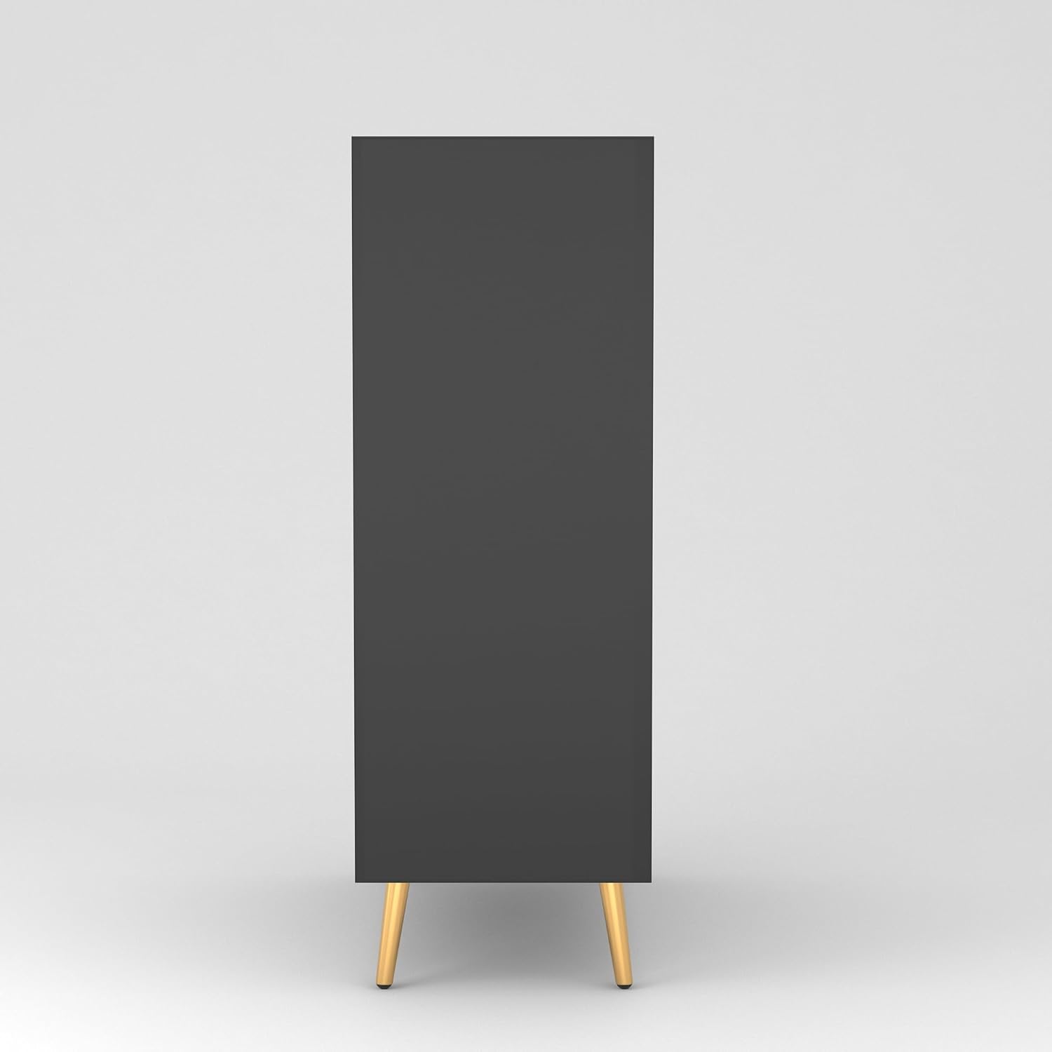 Craft D Art HDMR Premium Wood Sideboard Cabinet (Black)