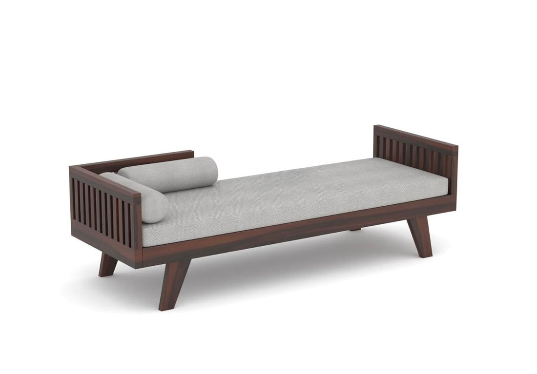 Craft D Art Solid Wood Sofa 3 Seater Sofa Diwan Bed (Without Mattress)
