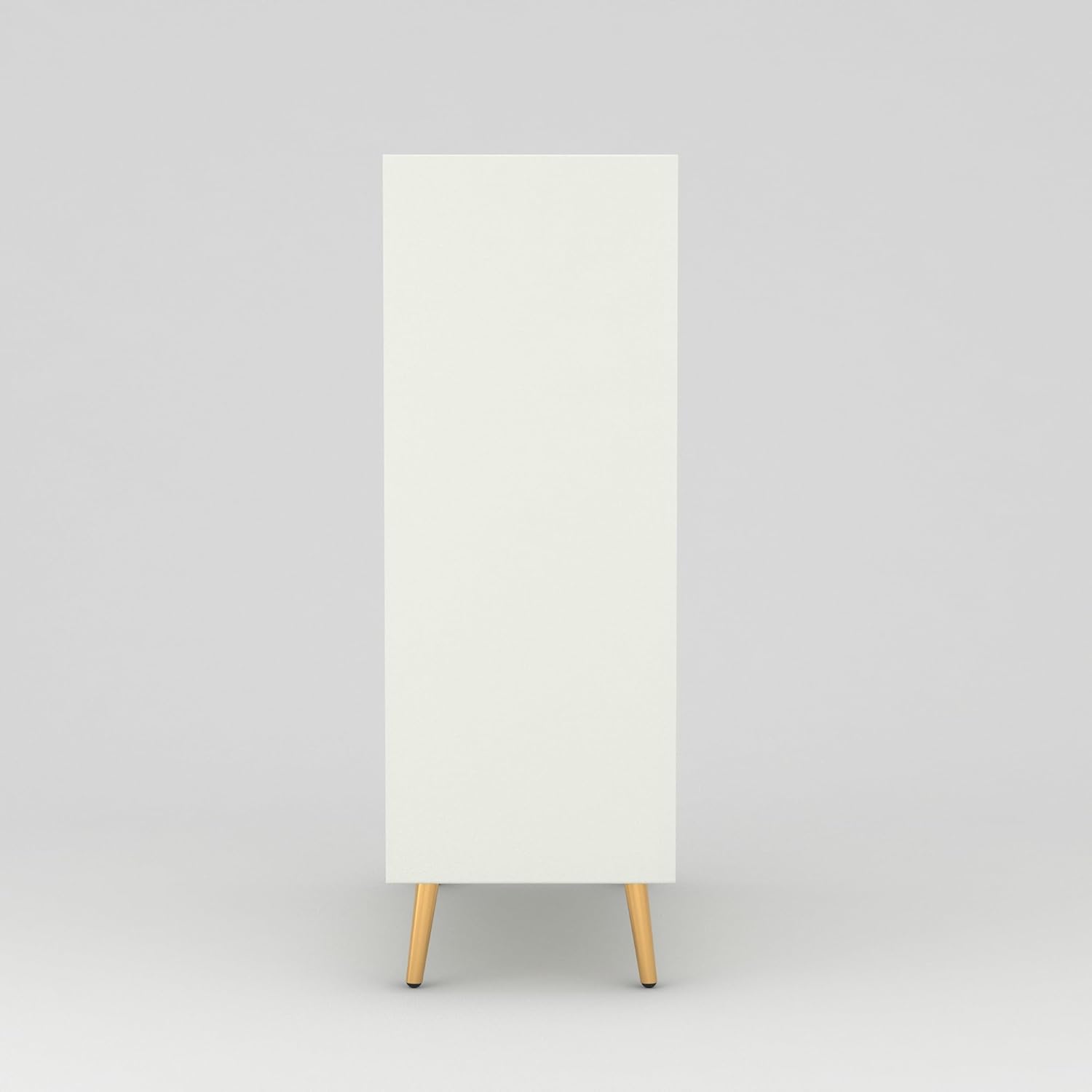 Craft D Art HDMR Premium Wood Sideboard Cabinet (White)
