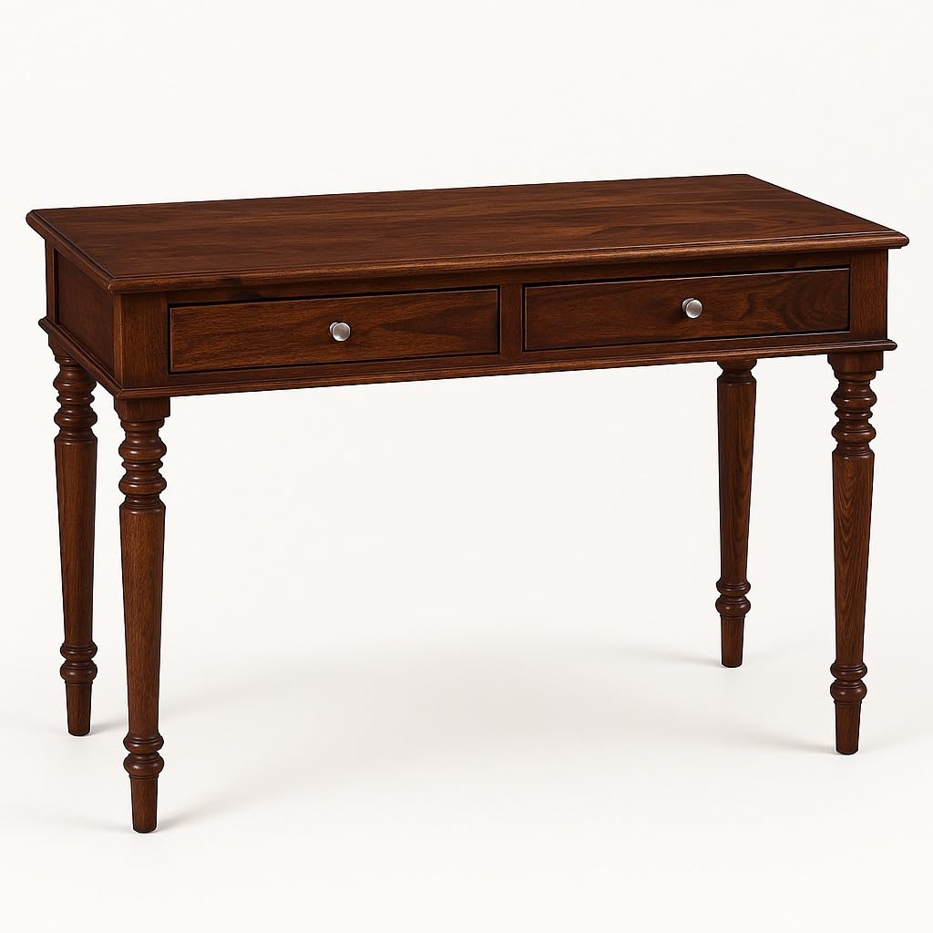 Wood Study Desk With 2 Drawers