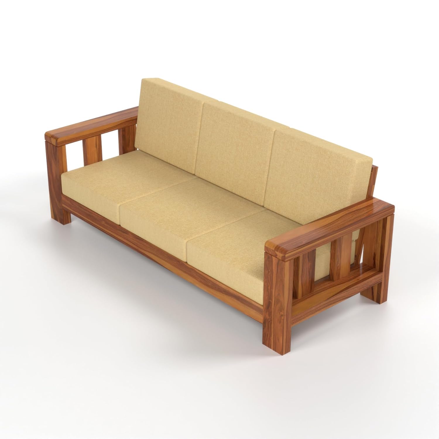Craft D Art  Sheesham Wood Sofa Set 5 Seater Finish: Honey