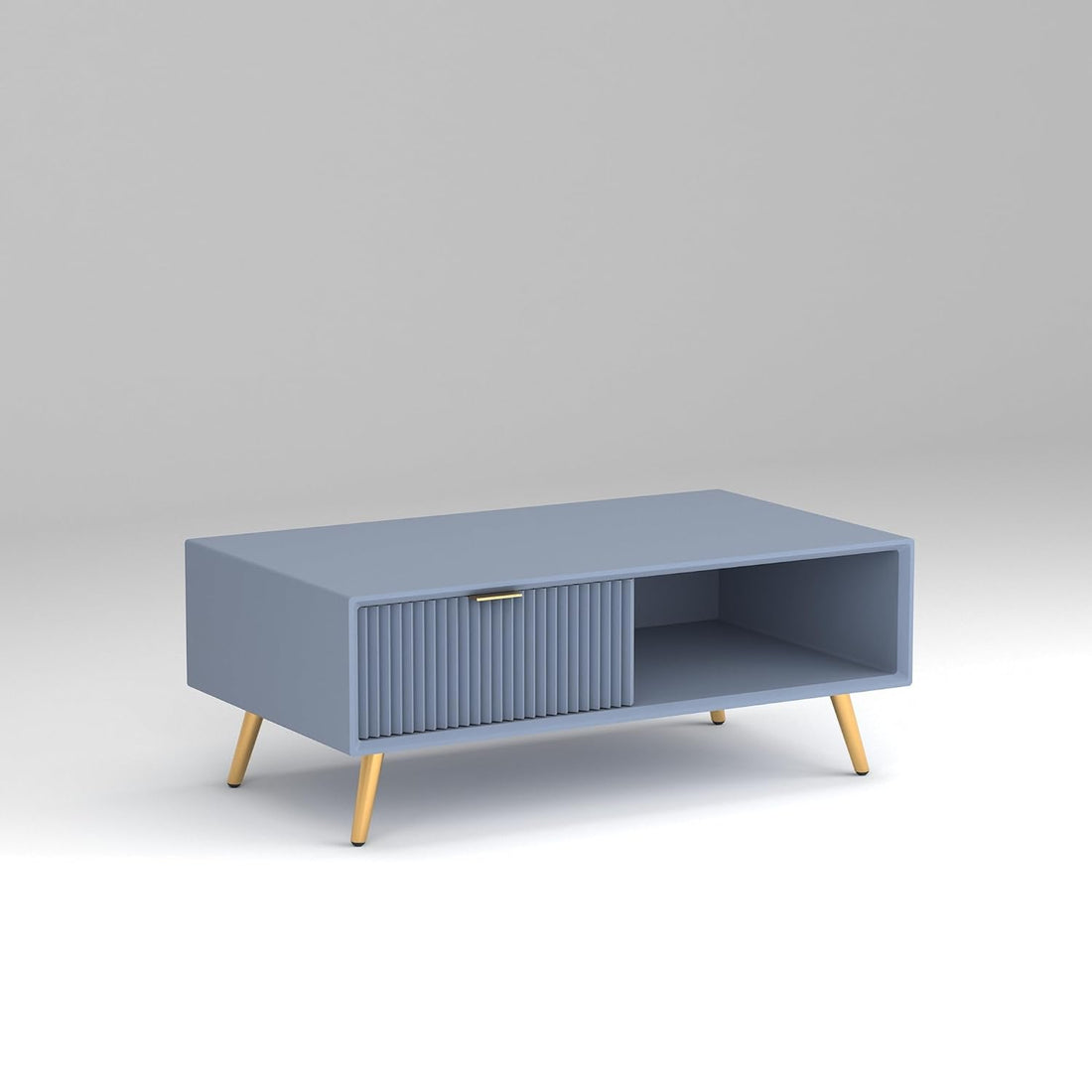 Craft D Art HDMR Premium Wood Coffee Table (Slate Blue)