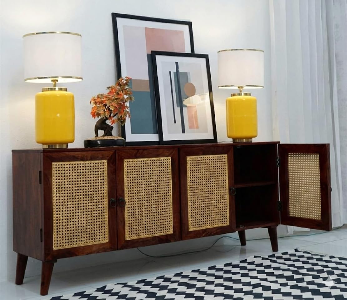 Craft D Art Solid Wood Wooden Sideboard Cabinet