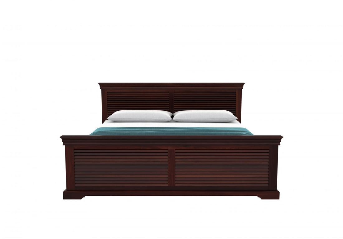 Craft D Art Sheesham Wood King Size Bed with Storage (Mahogany Finish)