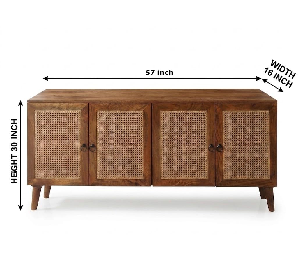 Craft D Art Solid Wood Wooden Sideboard Cabinet