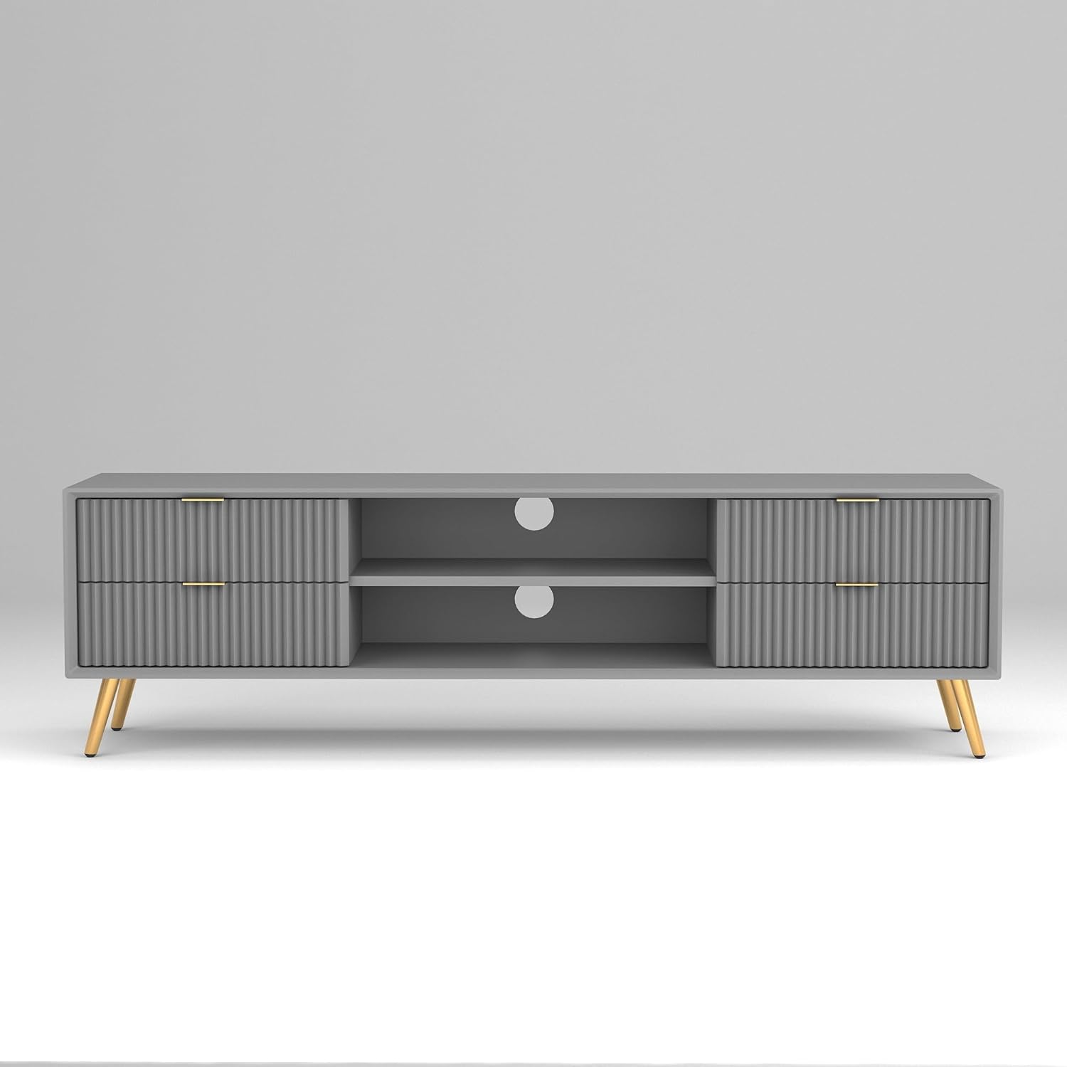 Craft D Art HDMR Premium Wood TV Unit for Living Room (Grey)