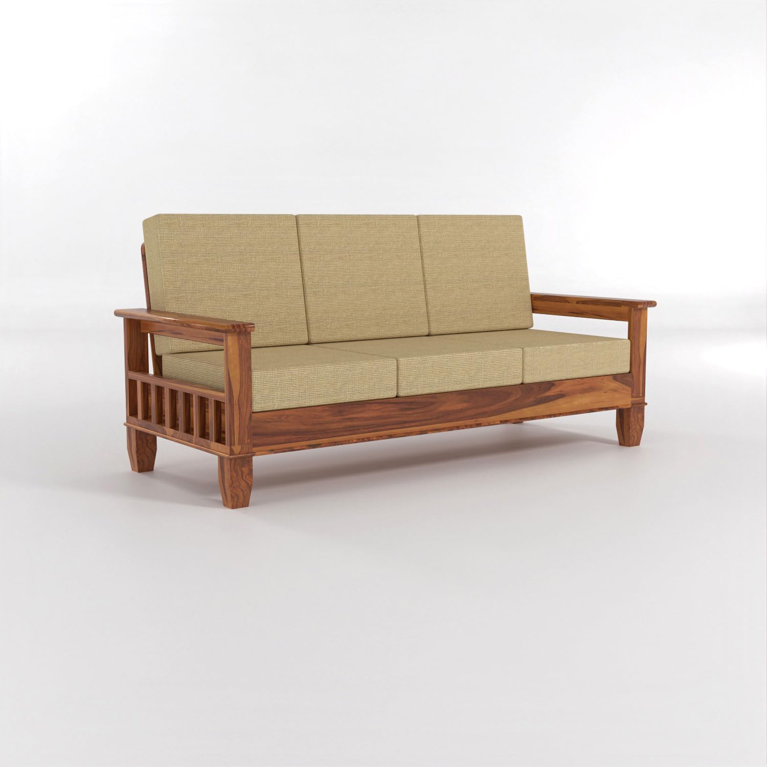 Craft D Art Sheesham Wooden 5 Seater Sofa Set Finish: Honey