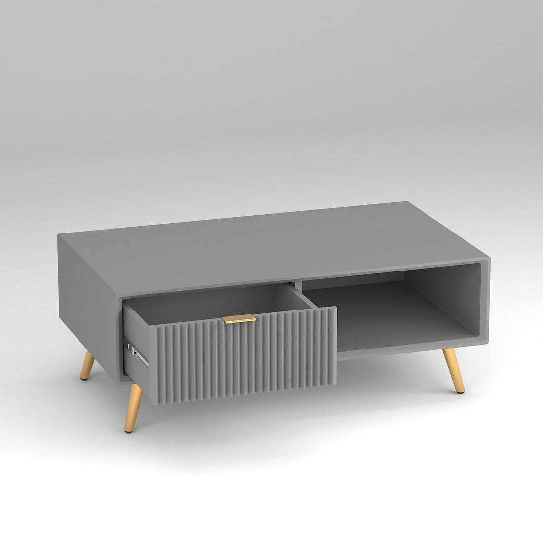 Craft D Art HDMR Premium Wood Coffee Table (Grey)