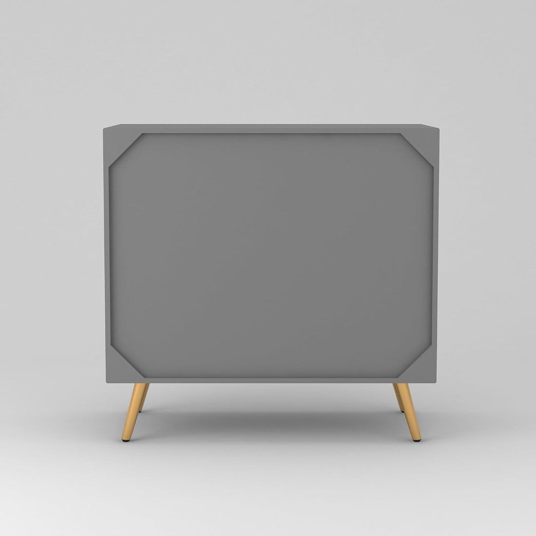Craft D Art HDMR Premium Wood Sideboard Cabinet (Grey)