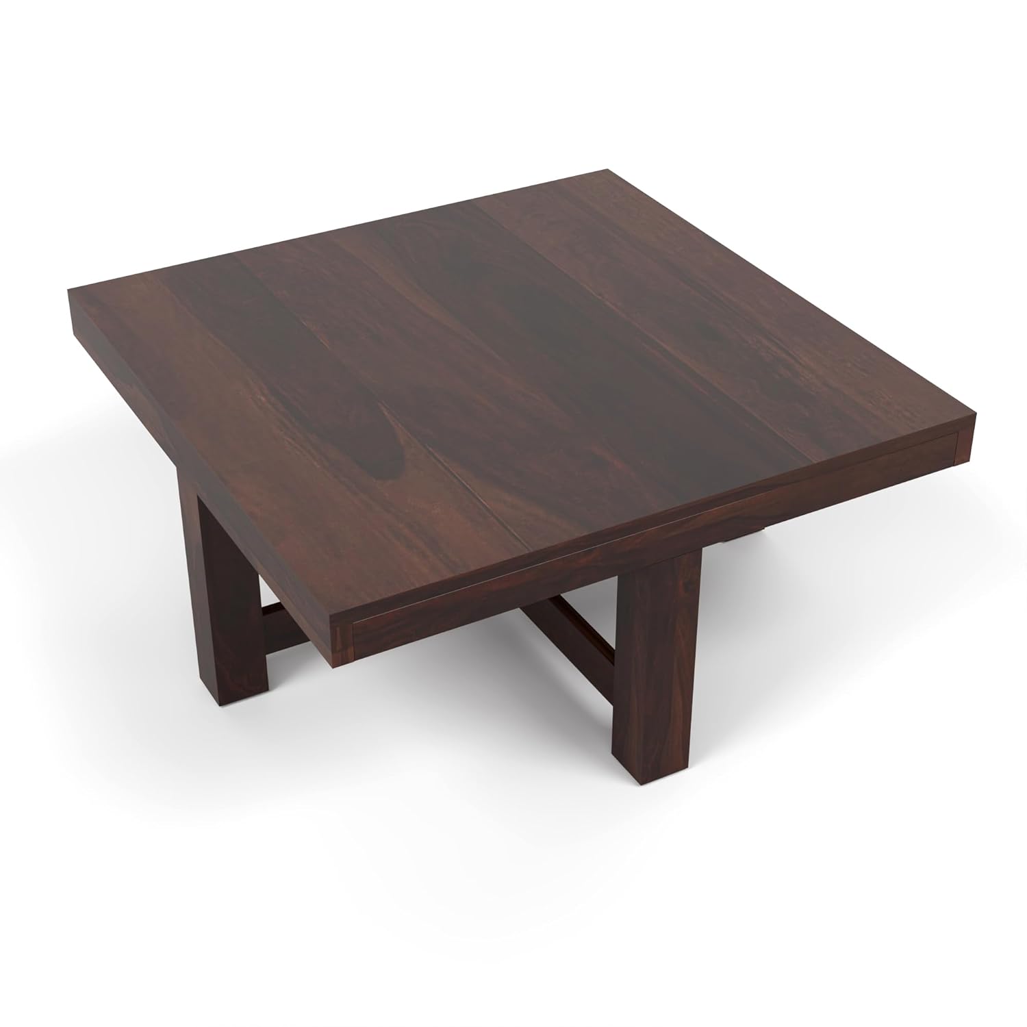 Craft D Art Furniture Solid Sheesham Wood Coffee Table with 4 Stool