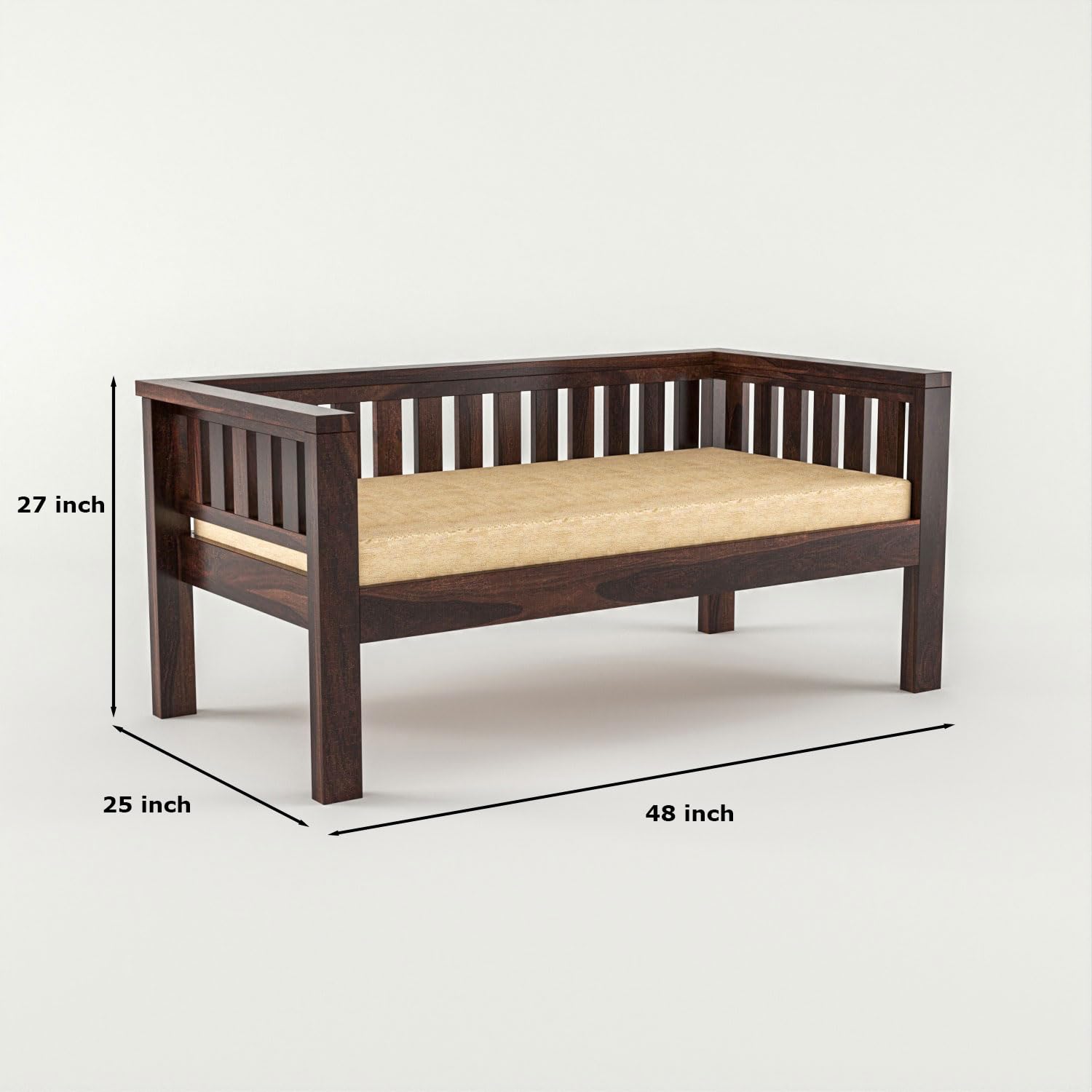 Craft D Art Wooden 6 Seater Sofa Set with Coffee Table Walnut Type: 2+2+2,