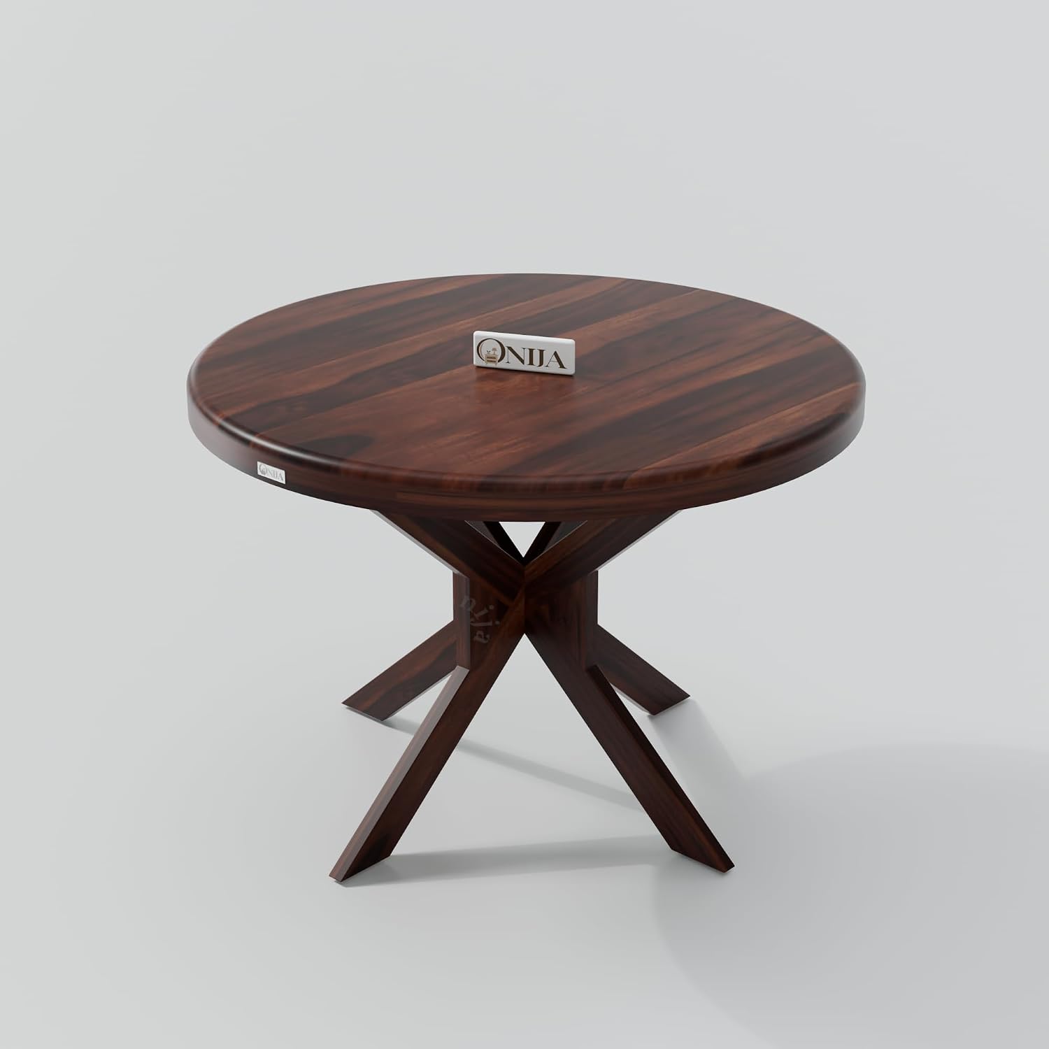 Premium Solid Wood Round Dining Table Set with Cane Back Chairs
