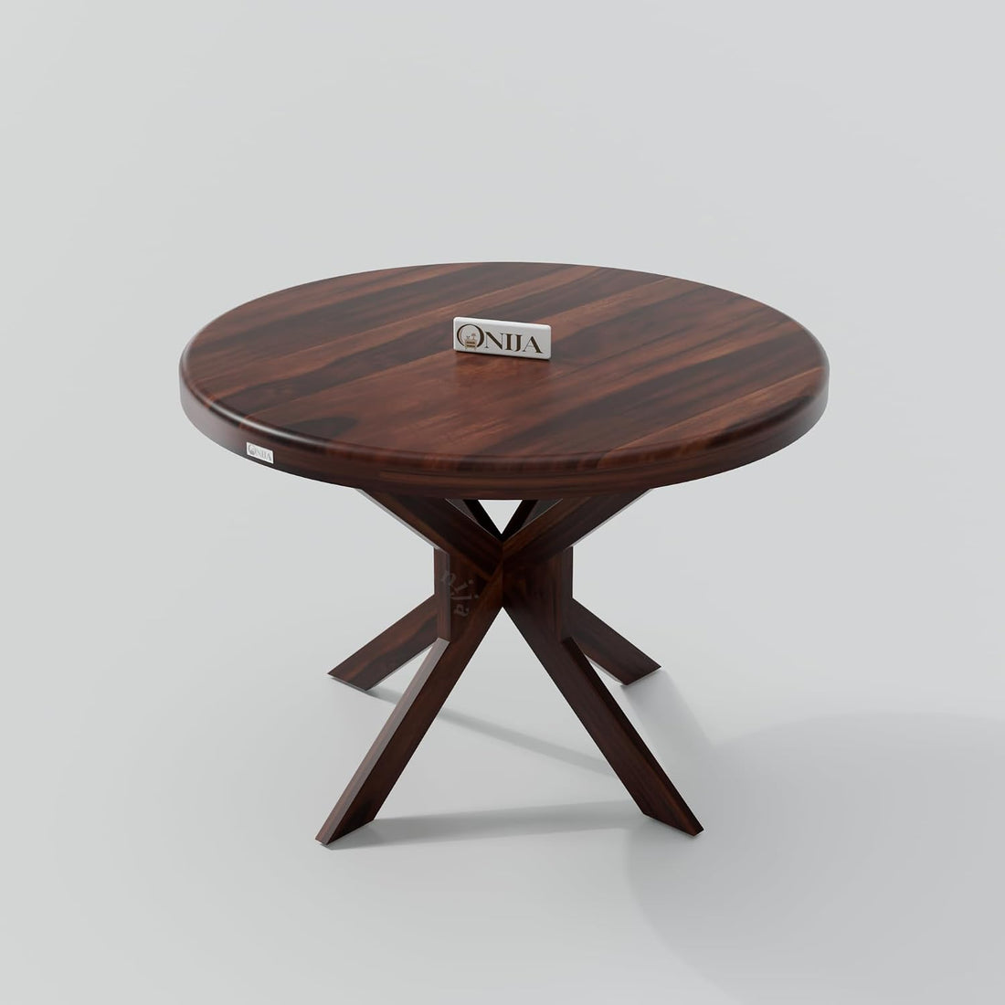 Premium Solid Wood Round Dining Table Set with Cane Back Chairs