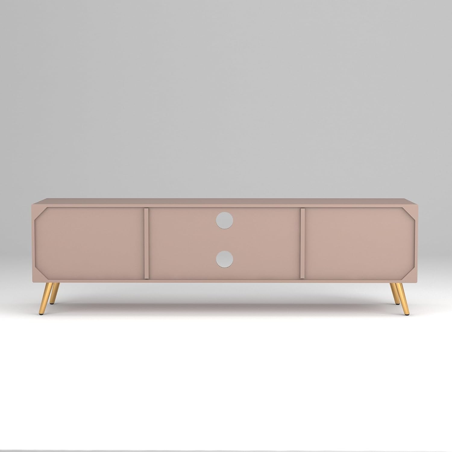 Craft D Art HDMR Premium Wood TV Unit for Living Room  (Mocha Beige)