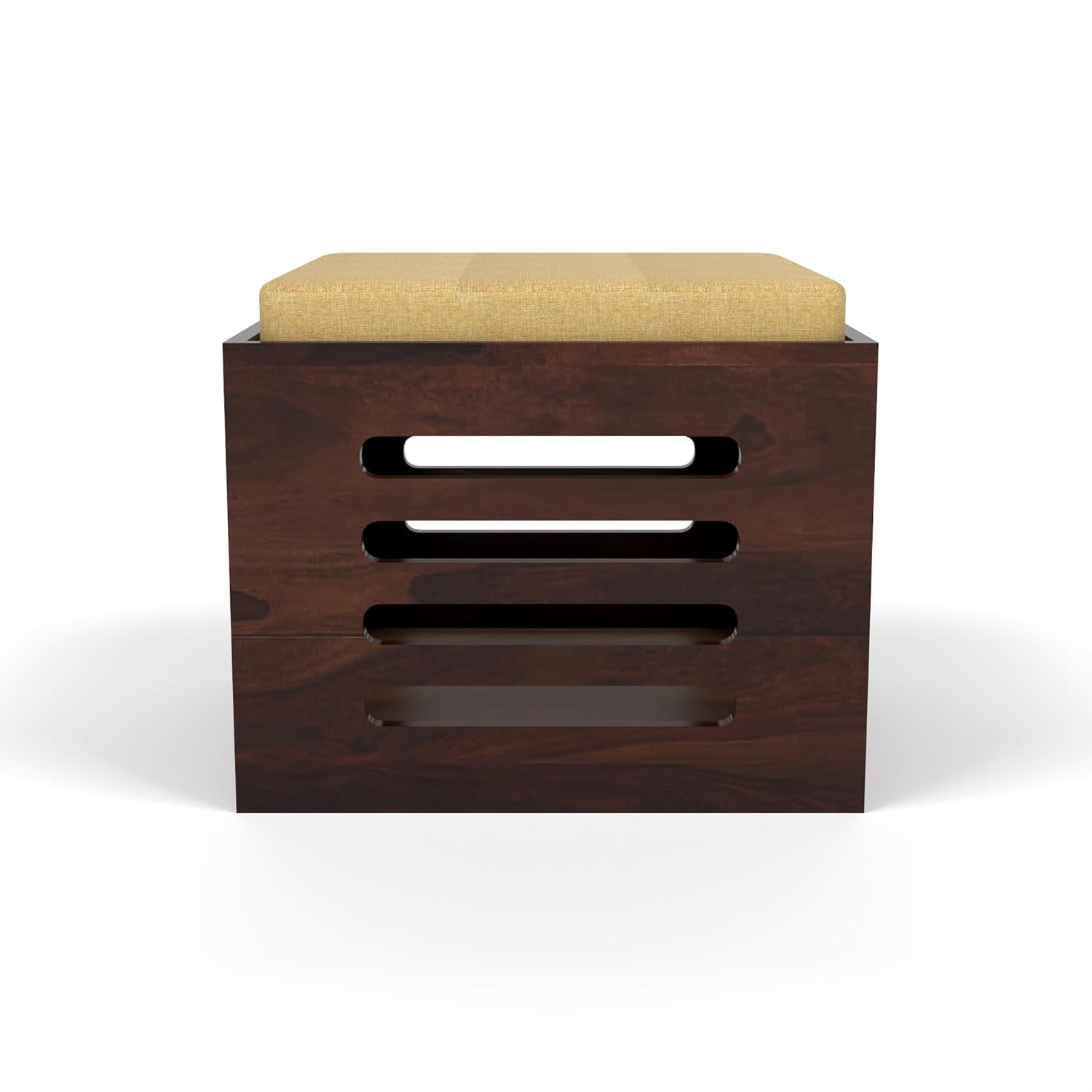 Craft D Art Furniture Solid Sheesham Wood Coffee Table with 4 Stool