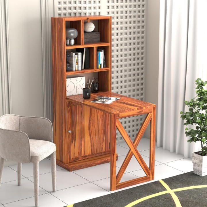 Solid Sheesham Wood Foldable Study Table