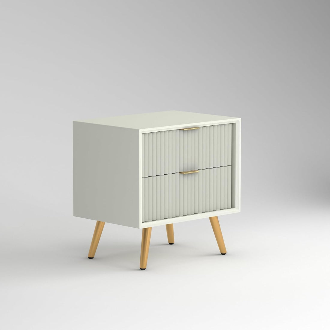 Modern White Bedside Table