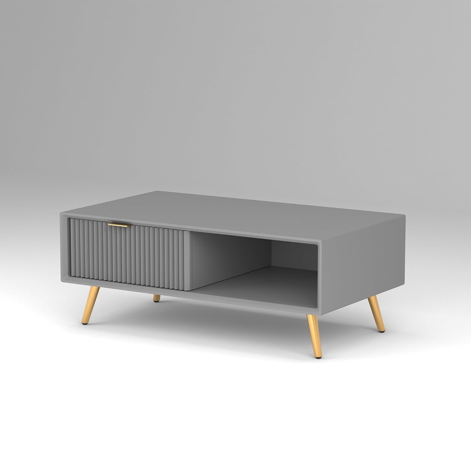 Craft D Art HDMR Premium Wood Coffee Table (Grey)