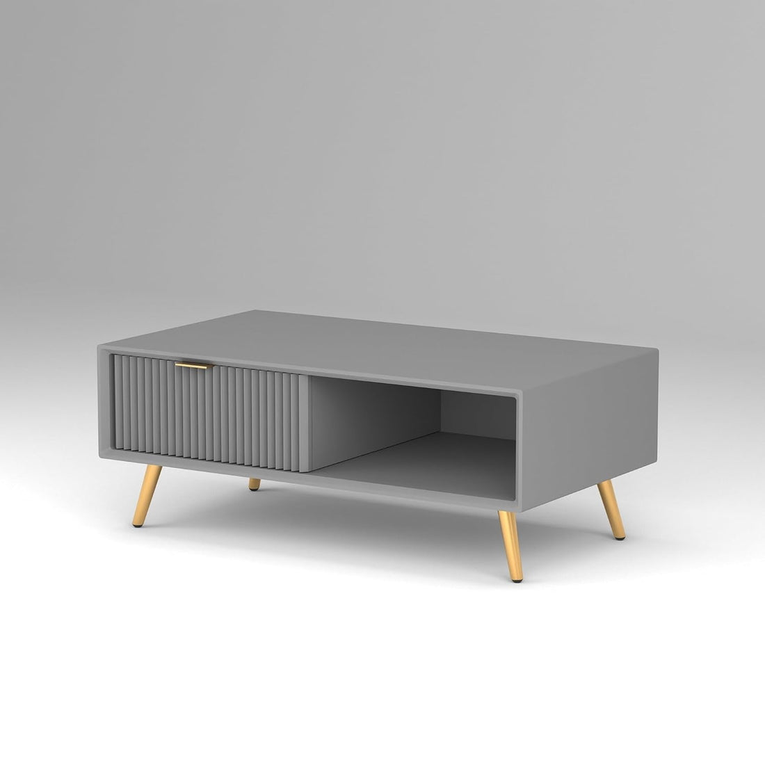 Craft D Art HDMR Premium Wood Coffee Table (Grey)