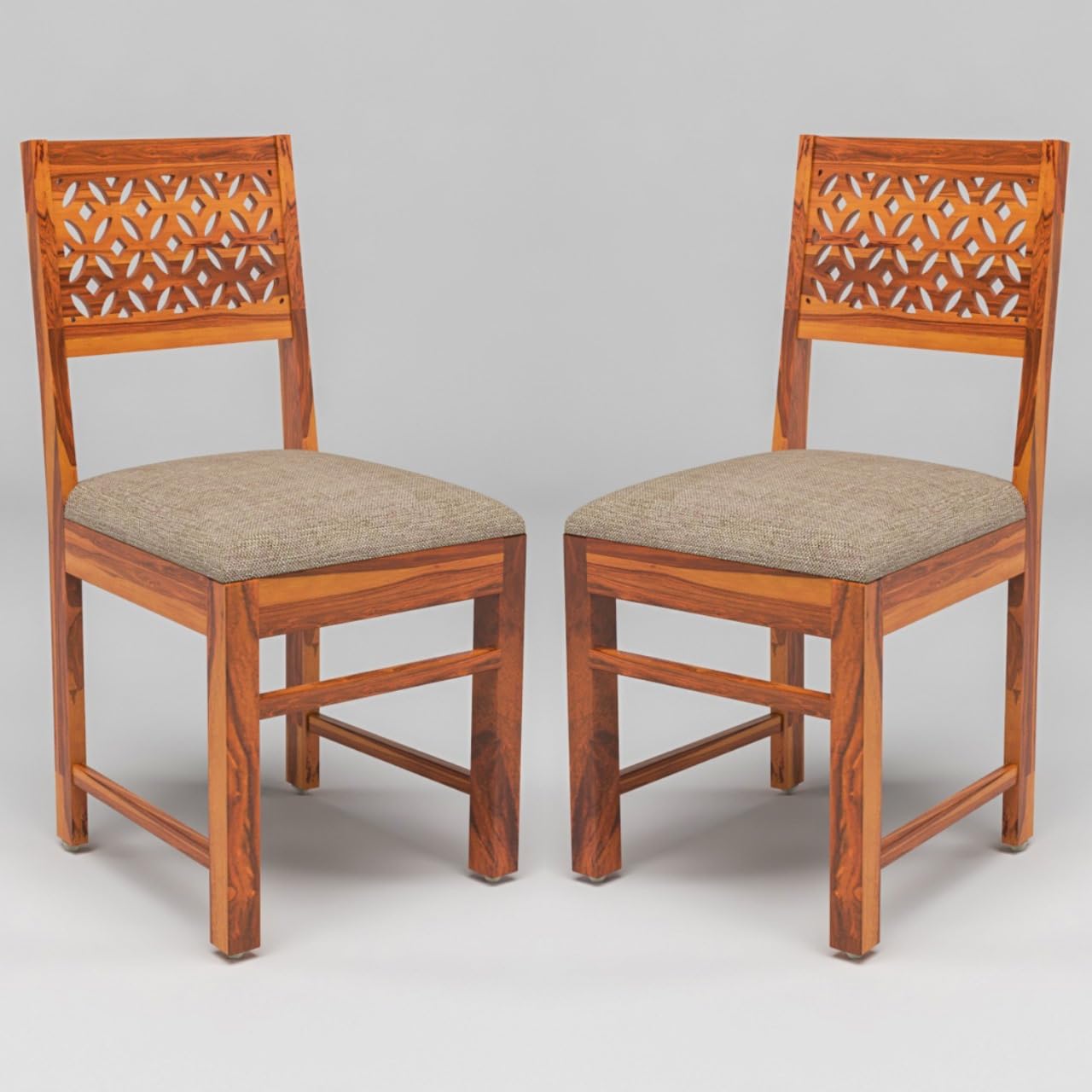 Sheesham Wooden 2 Dining Chair Set
