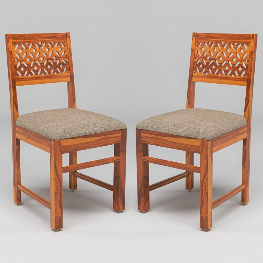 Sheesham Wooden 2 Dining Chair Set