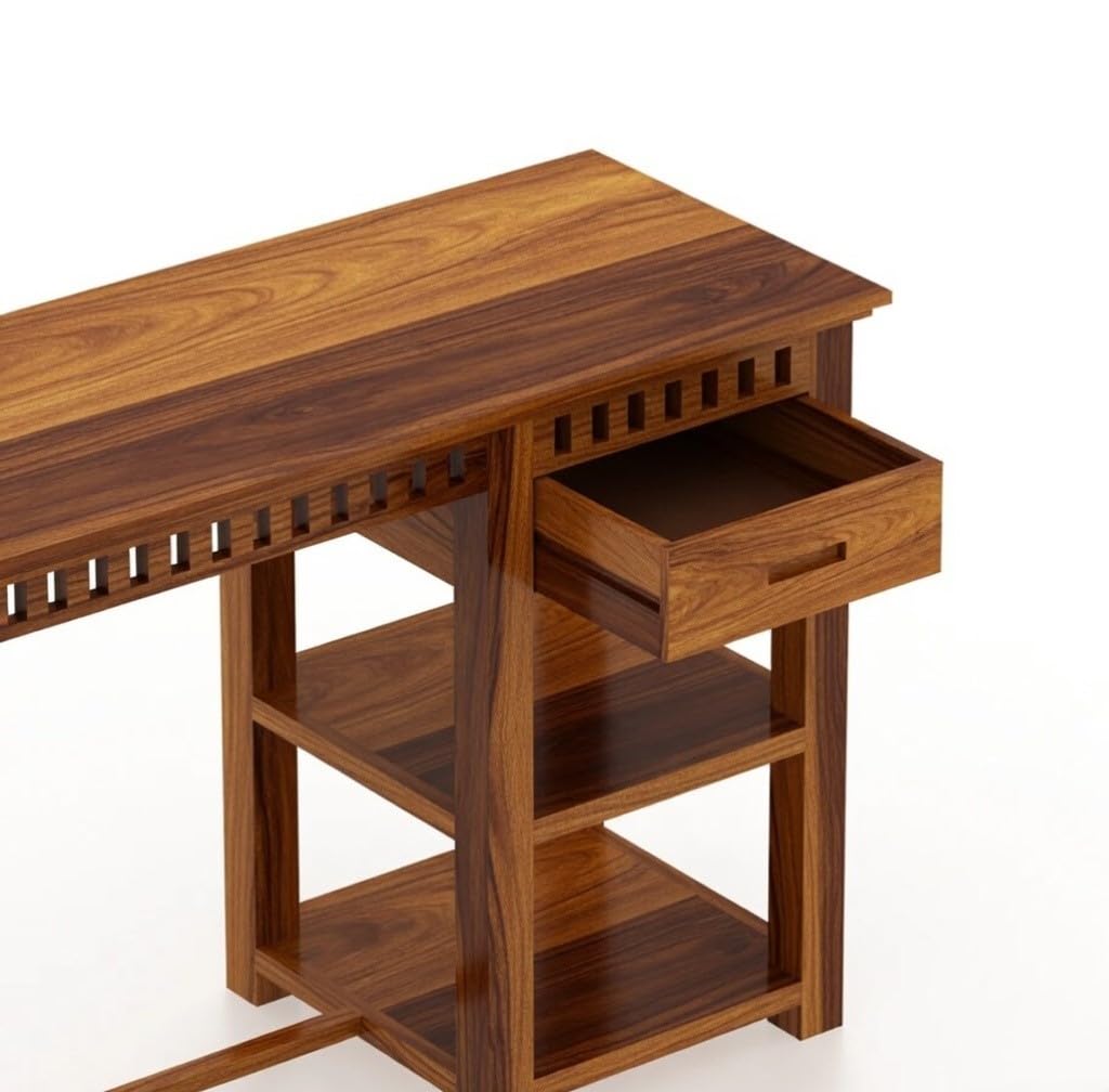 Craft D Art Sheesham Wood Study Desk with Drawer
