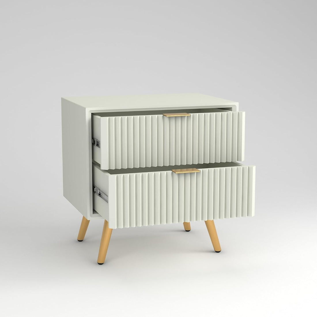 Modern White Bedside Table