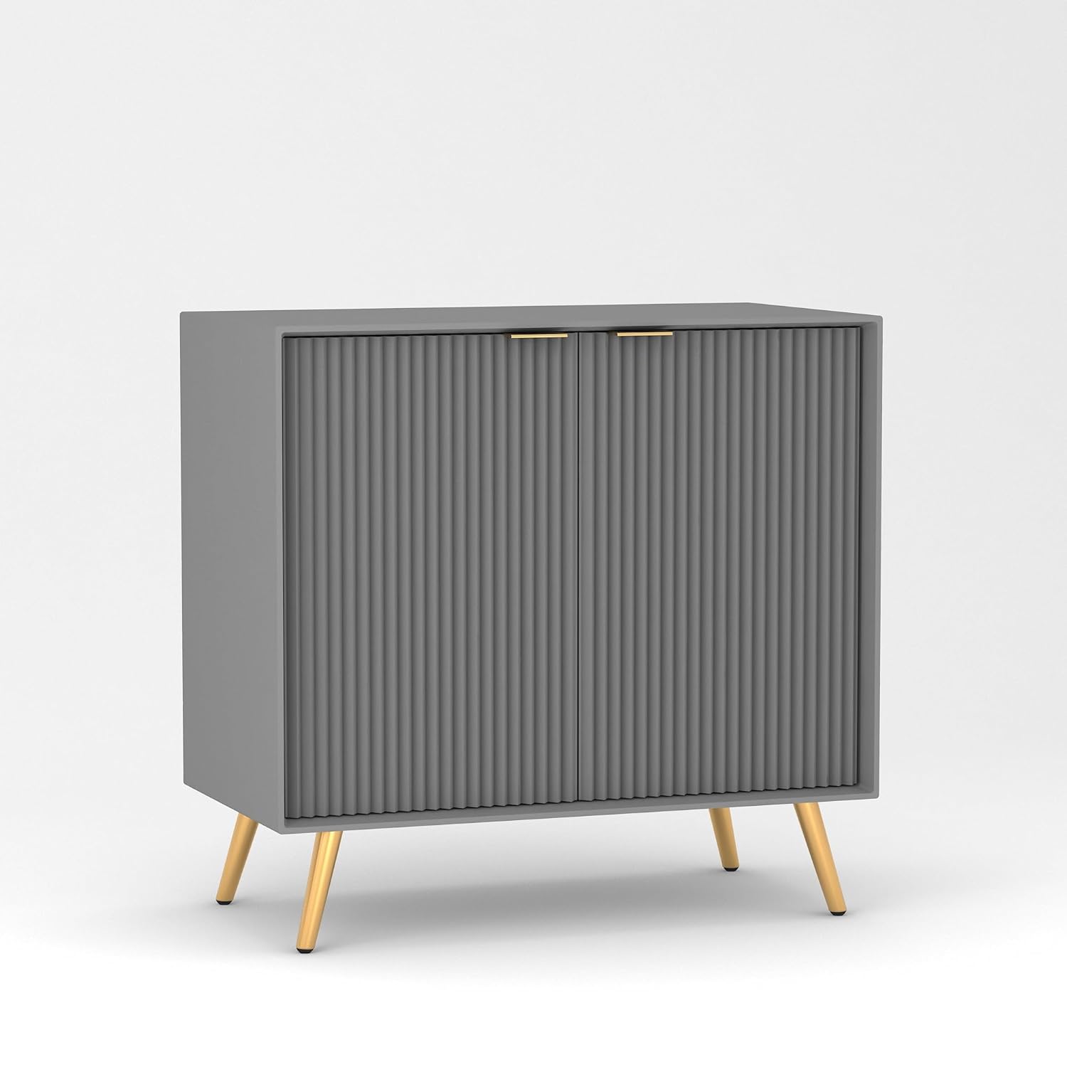 Craft D Art HDMR Premium Wood Sideboard Cabinet (Grey)