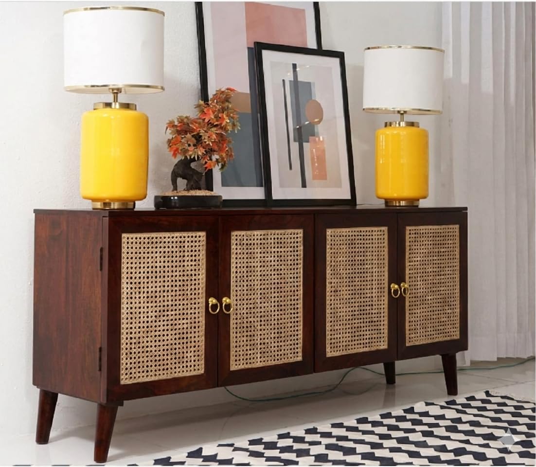Craft D Art Solid Wood Wooden Sideboard Cabinet