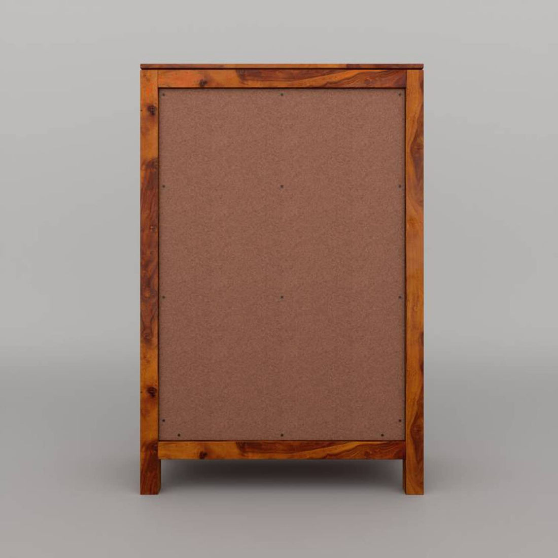 Modern Solid Wood Glass Door Crockery & Display Cabinet with Drawer