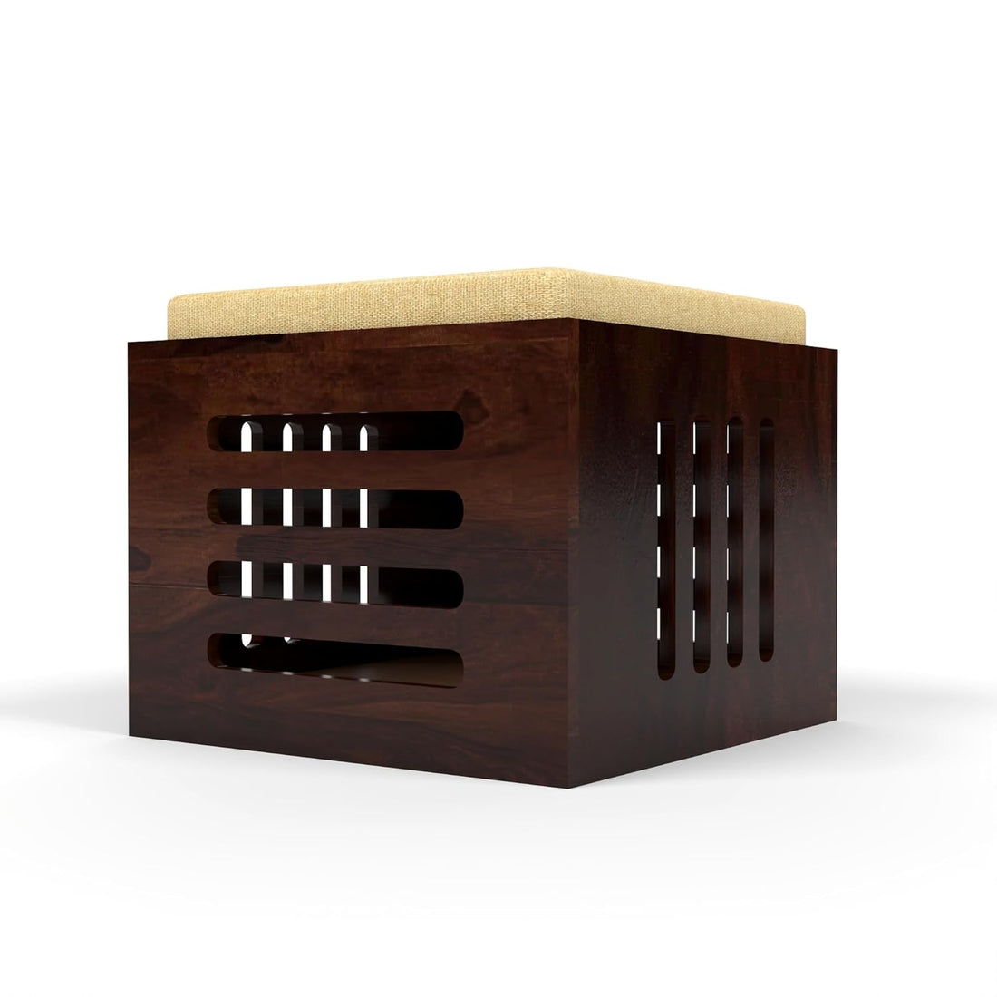 Craft D Art Furniture Solid Sheesham Wood Coffee Table with 4 Stool