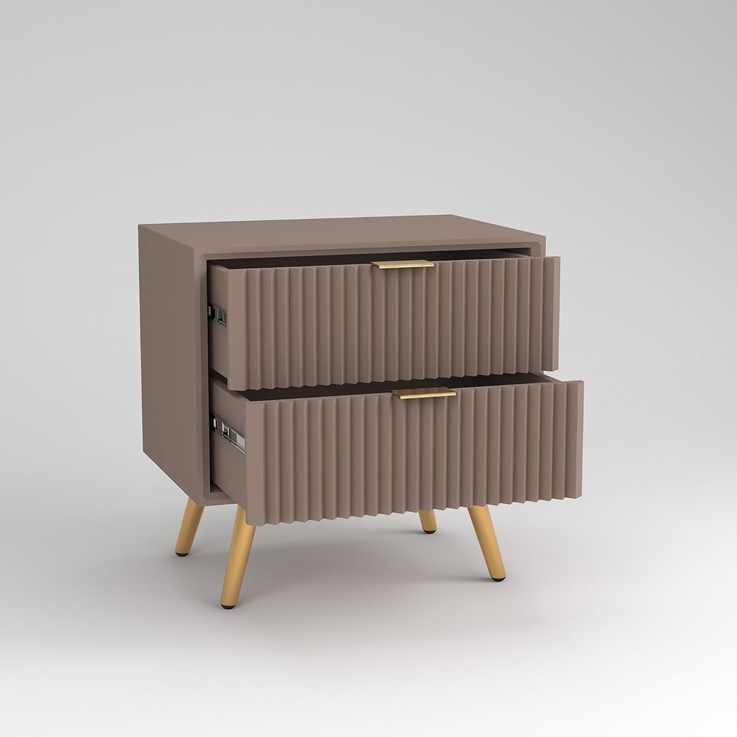 Modern Brown Bedside Table