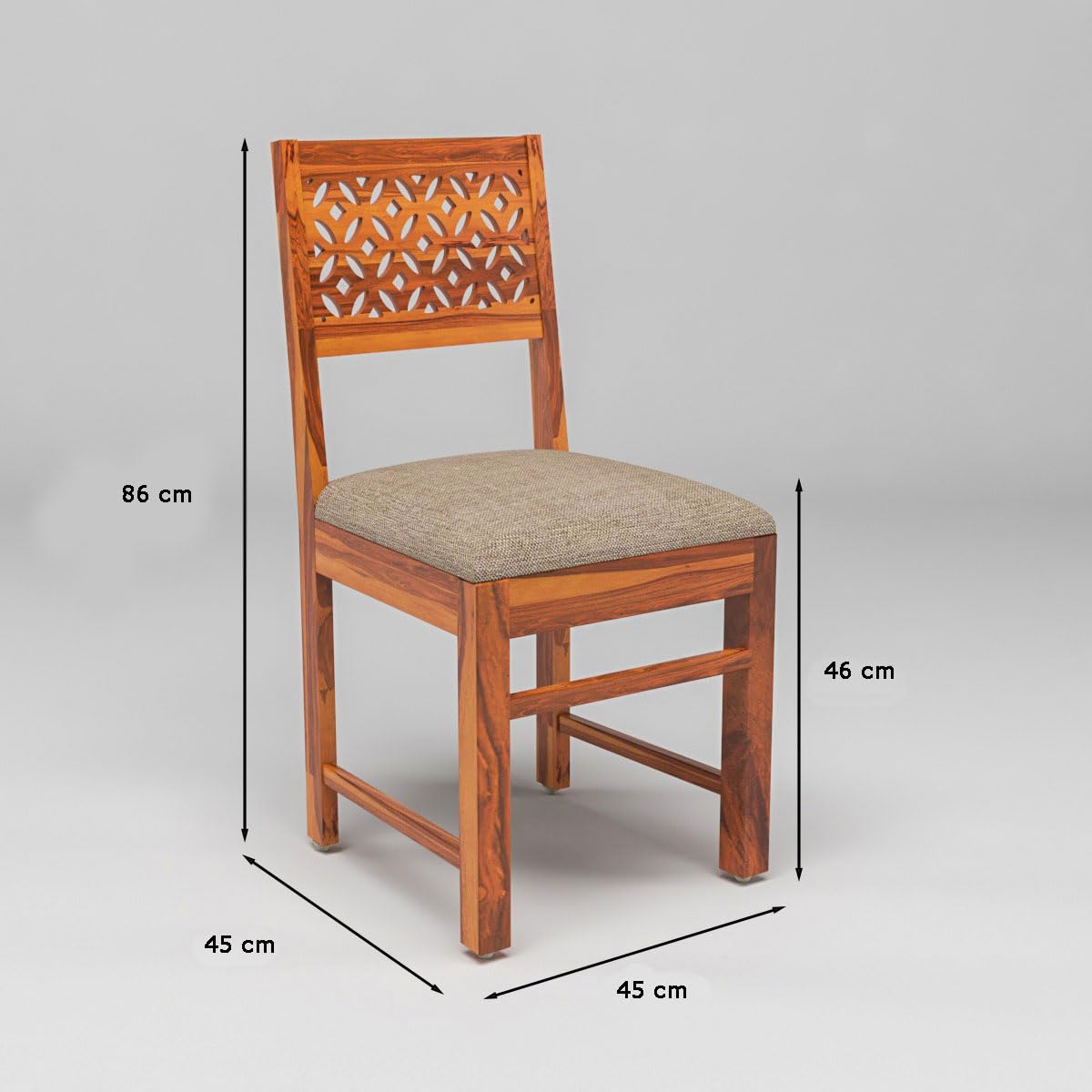 Sheesham Wooden 4 Dining Chair Set