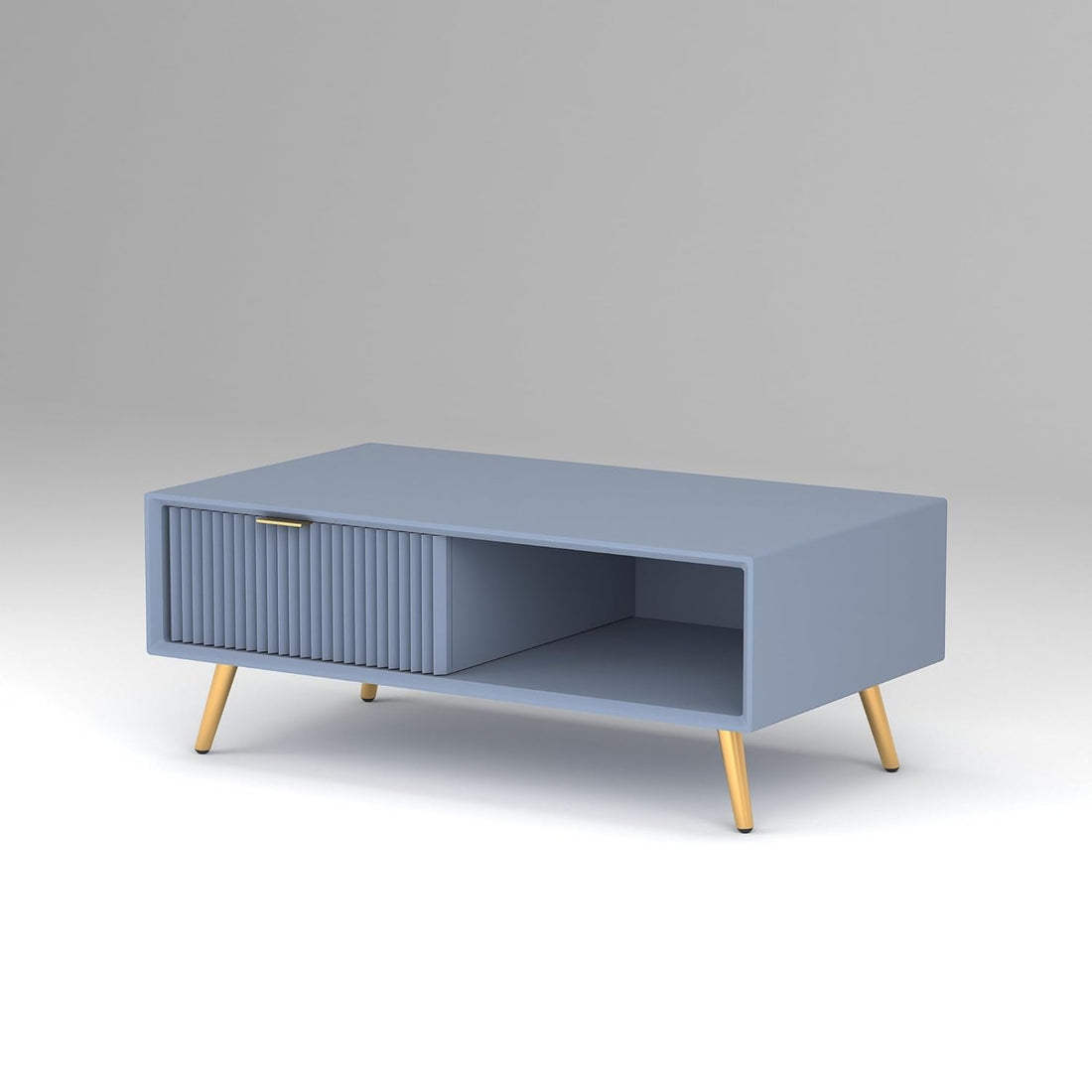 Craft D Art HDMR Premium Wood Coffee Table (Slate Blue)