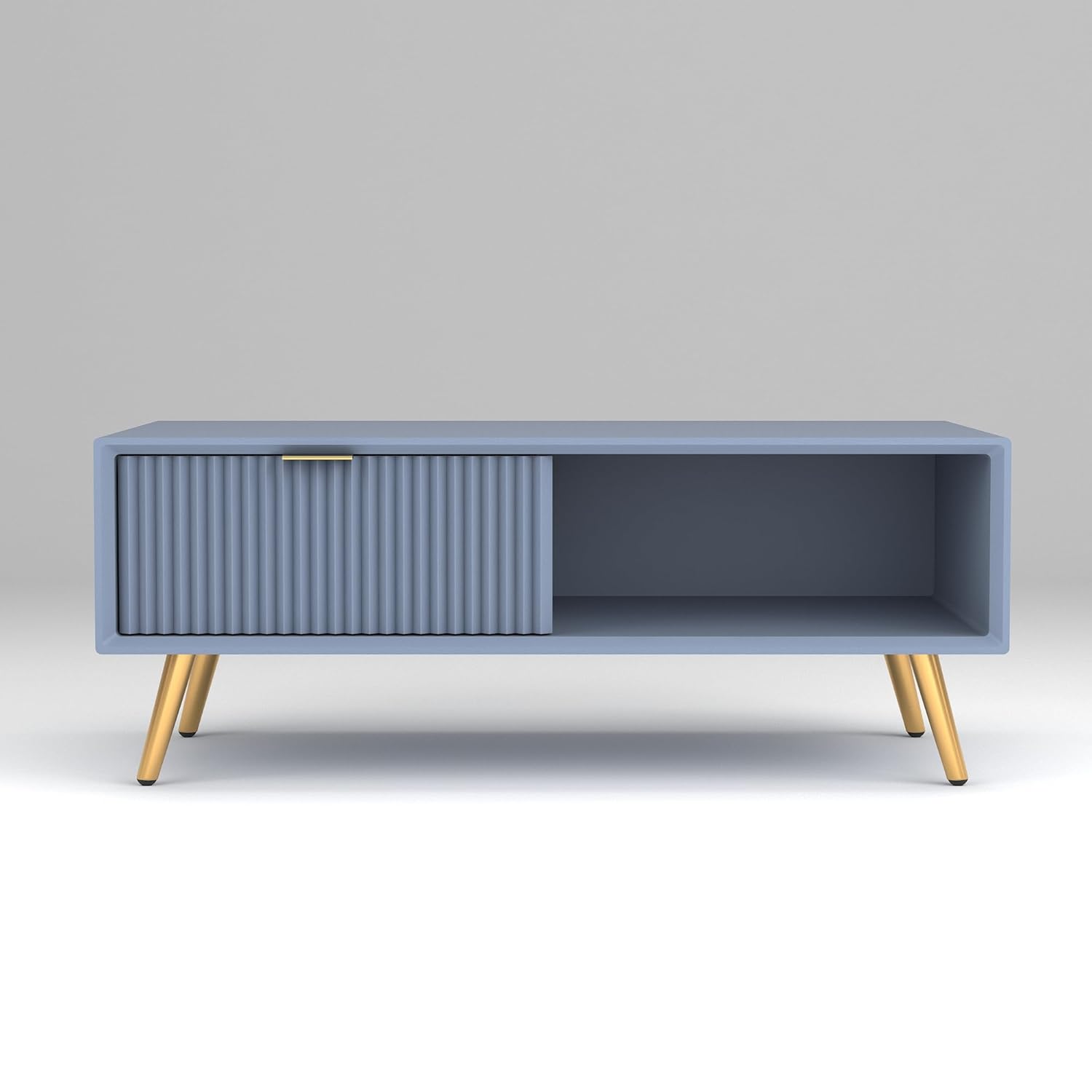 Craft D Art HDMR Premium Wood Coffee Table (Slate Blue)