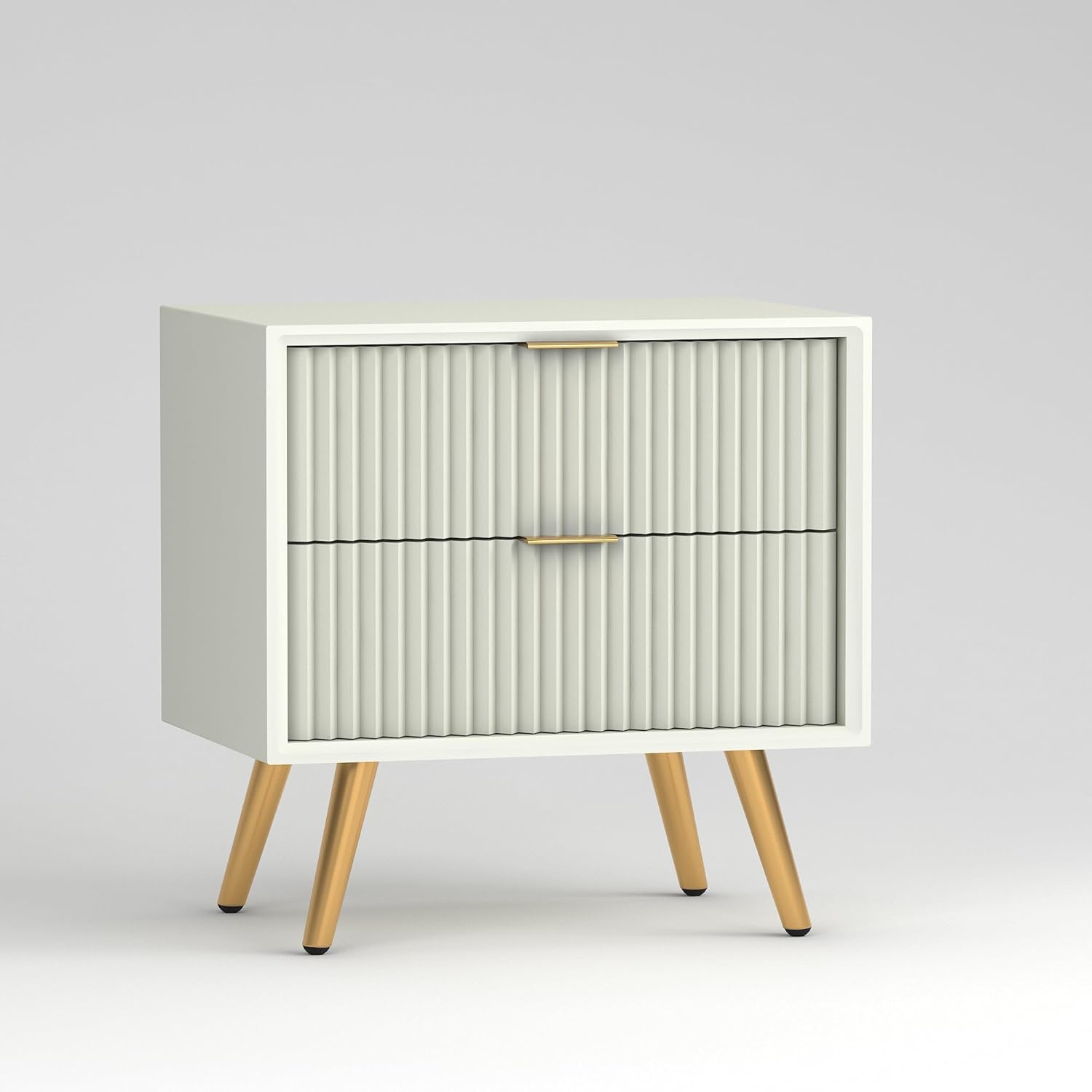 Modern White Bedside Table