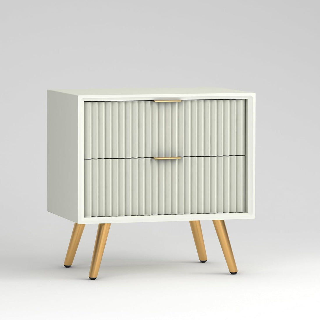 Modern White Bedside Table