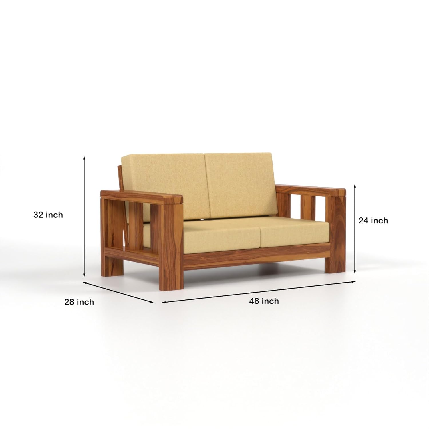 Craft D Art  Sheesham Wood Sofa Set 5 Seater Finish: Honey