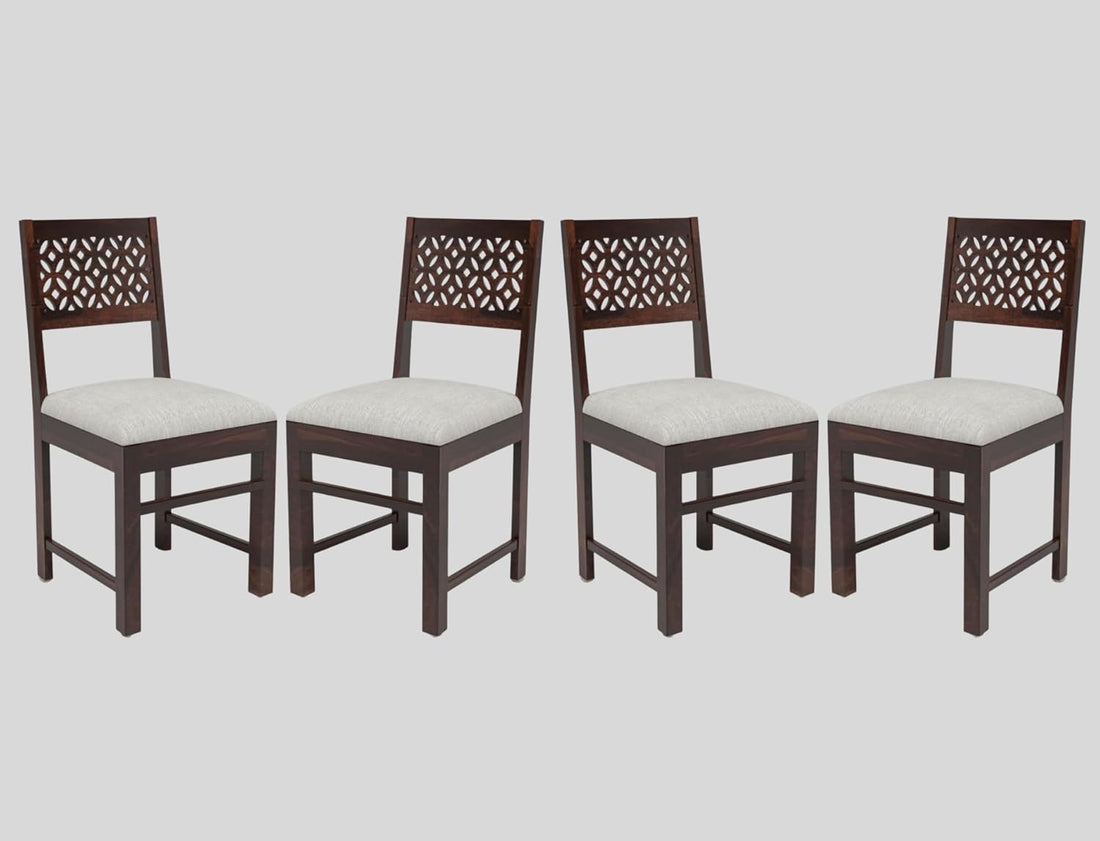 Sheesham Wooden 4 Dining Chair Set