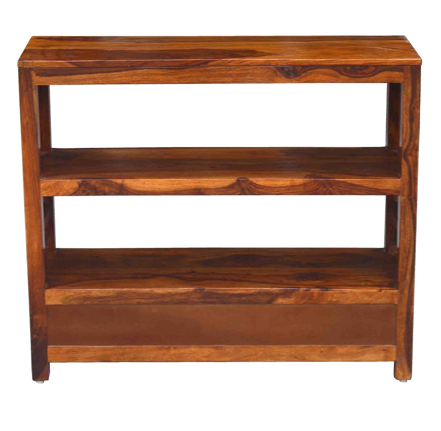 Solid Wood Bookshelf with Storage Drawers for Home & Office