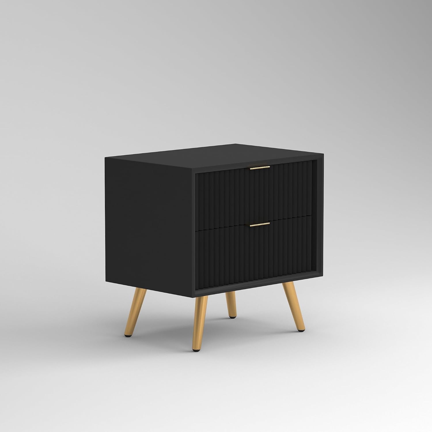 Modern Black Bedside Table