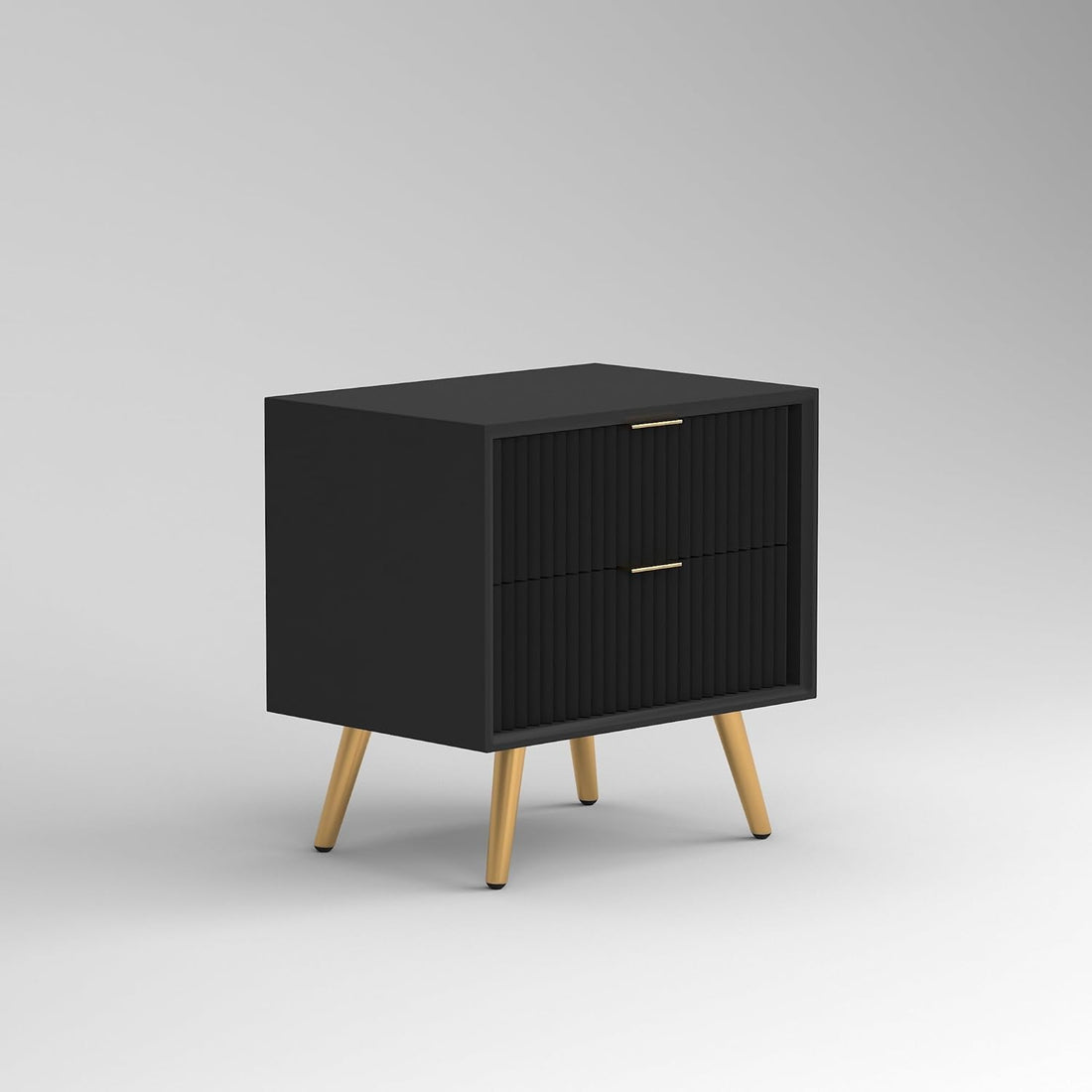 Modern Black Bedside Table