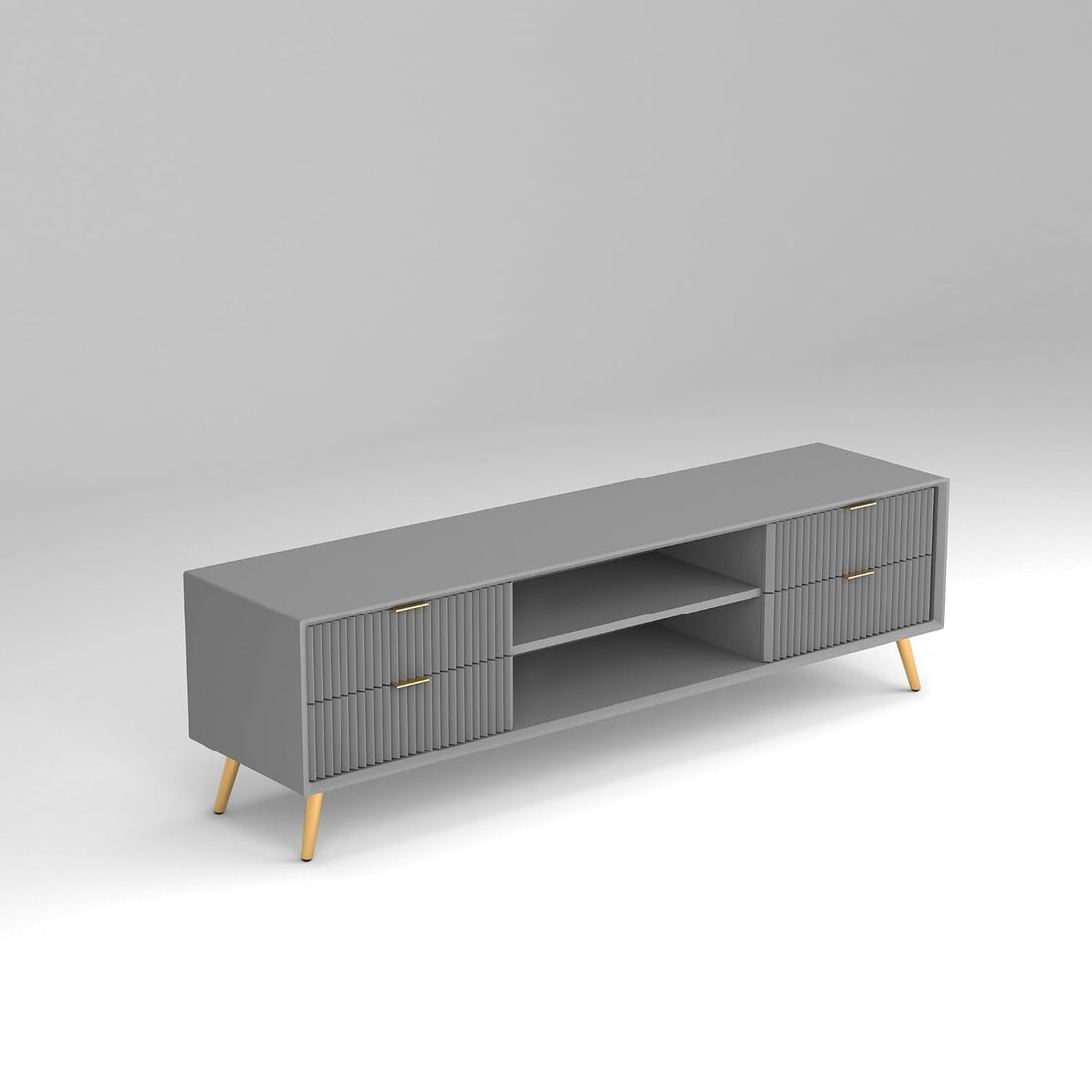 Craft D Art HDMR Premium Wood TV Unit for Living Room (Grey)