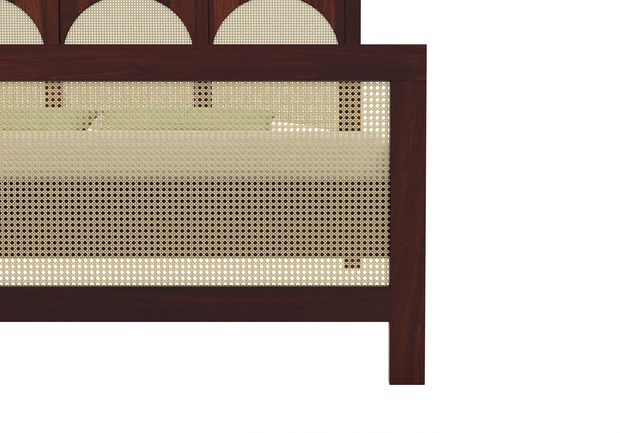 Craft D Art Sheesham Wood King Size Bed Without Storage (Walnut Finish)