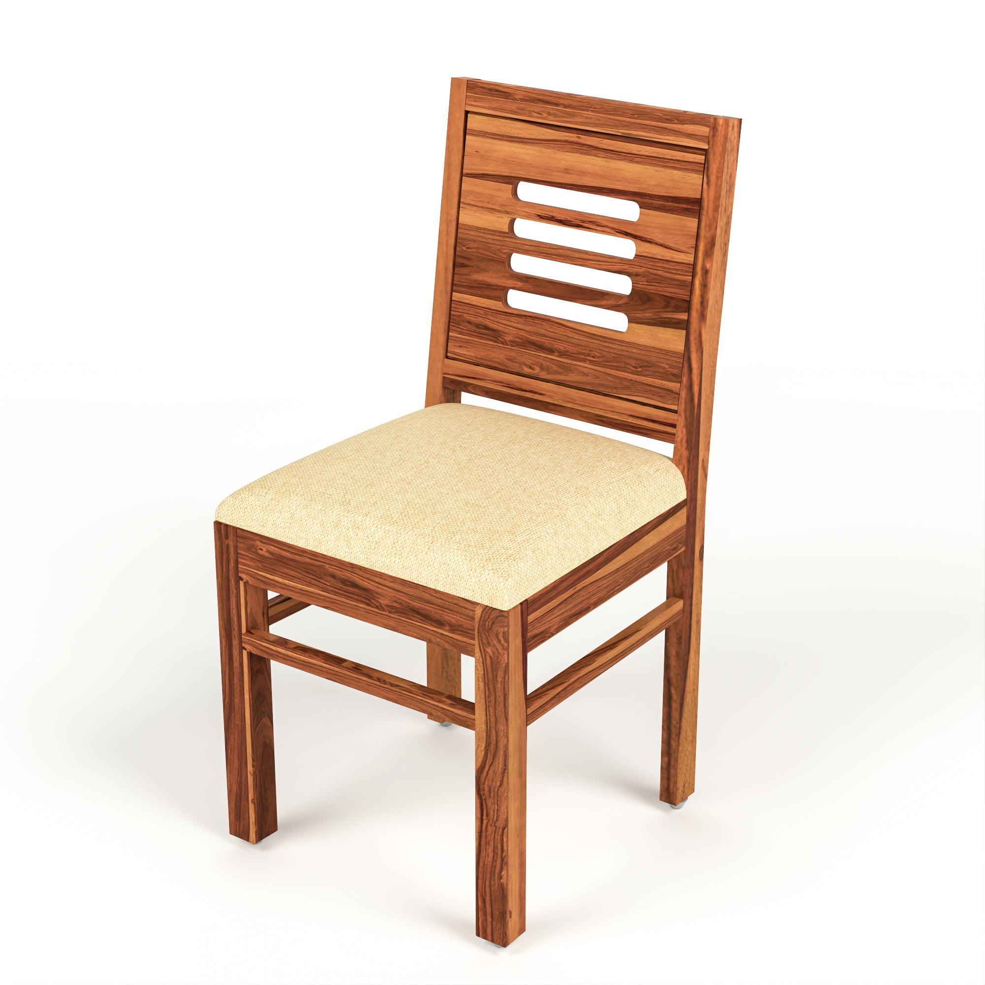 Craft D Art Sheesham Wood 4 Seater Dining Table Set (Honey Finish)