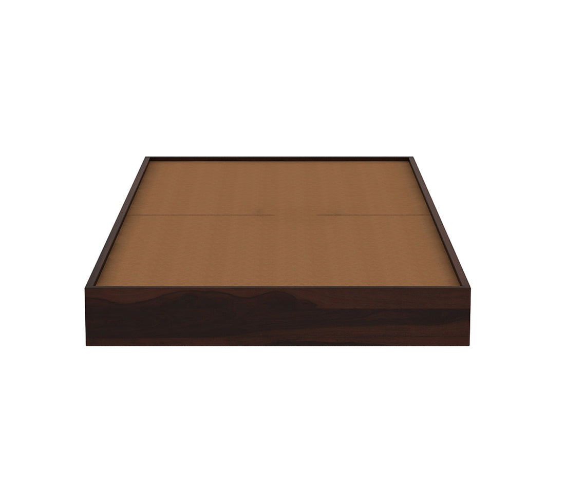 Craft D Art Sheesham Wood Single Bed Without Storage (Walnut Finish)