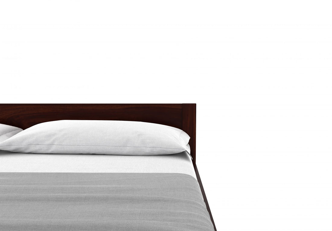Craft D Art Sheesham Wood Queen Size Bed Without Storage (Walnut Finish)