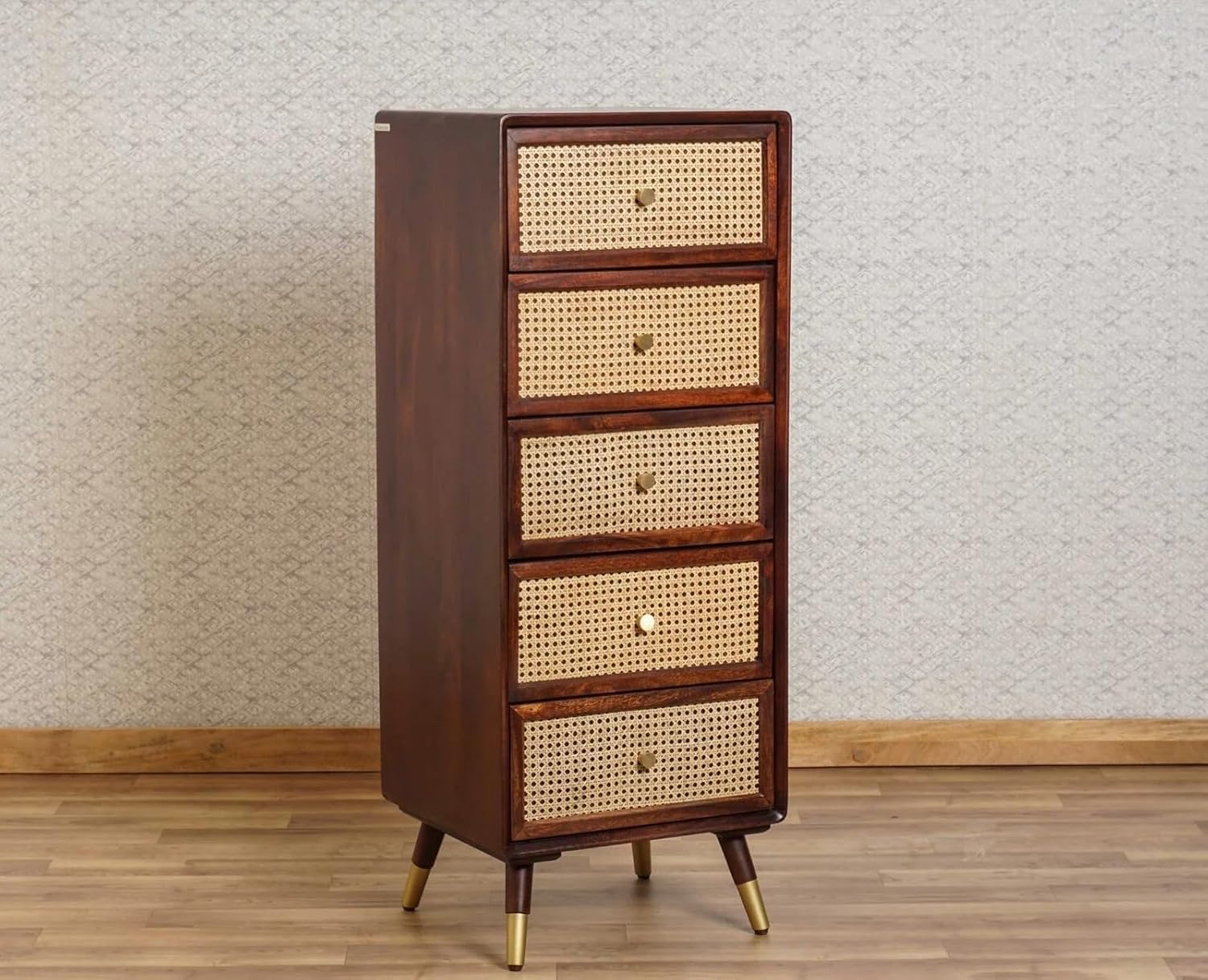 Craft D Art Wooden Chest of Drawers with 5 Compartment Storage