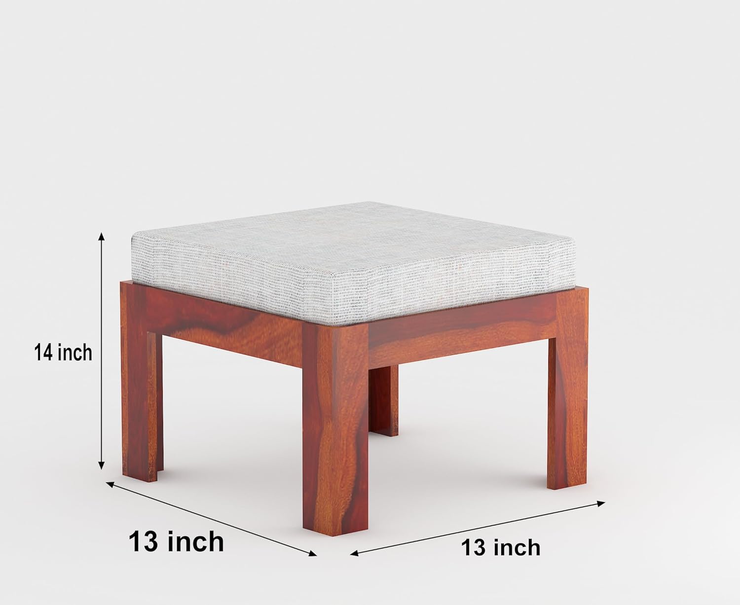 Craft D Art Sheesham Wood Center Table With Stools (Honey Finish)