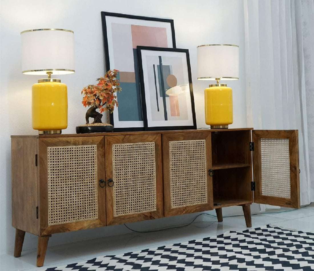 Craft D Art Solid Wood Wooden Sideboard Cabinet